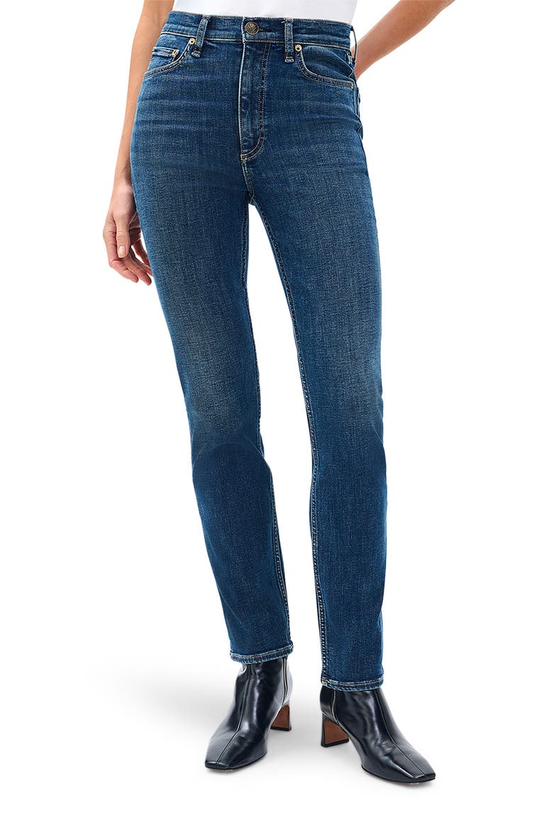 Flexi Wren High Waist Slim Jeans, Main, color, CARLTON