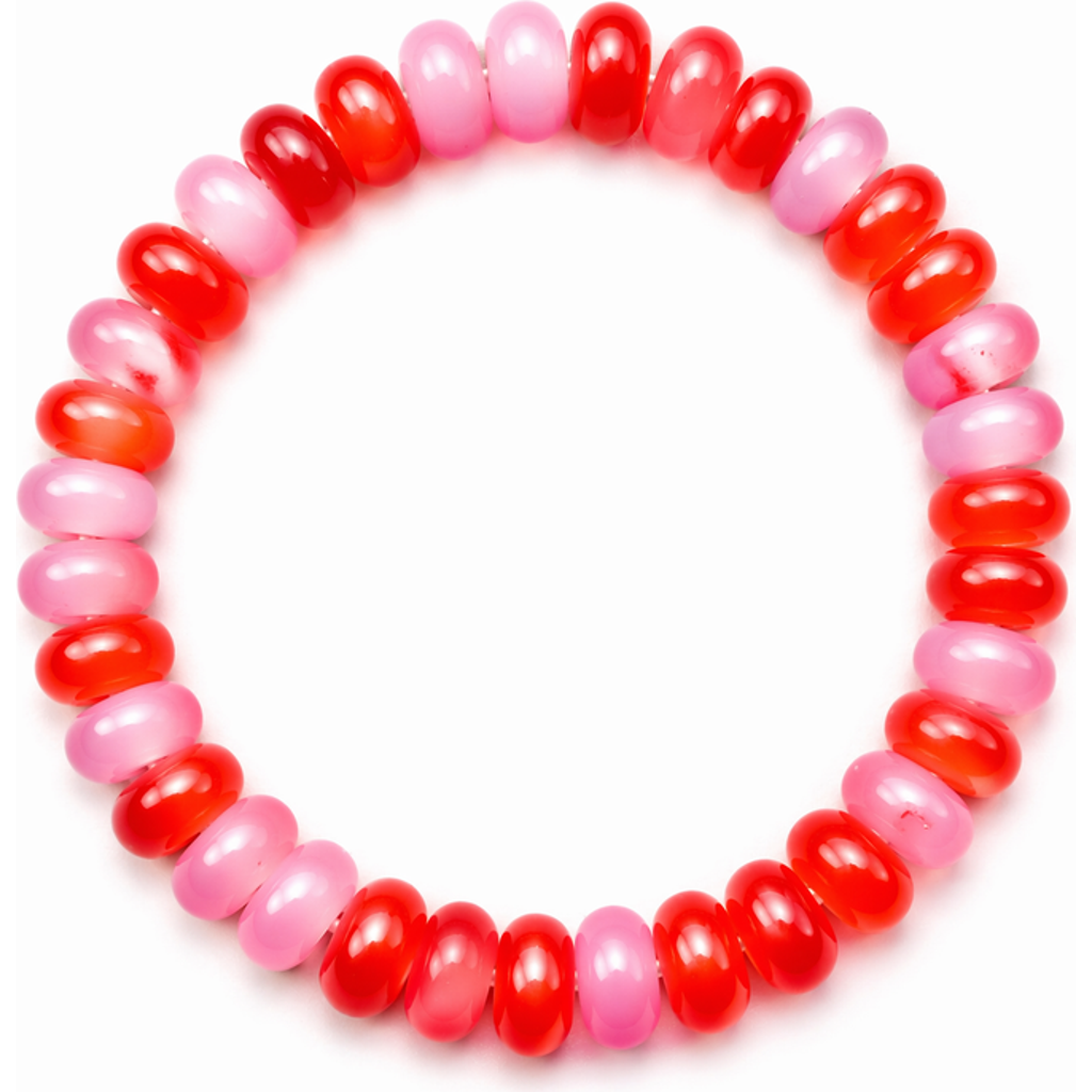 Erin Mcdermott Jewelry Cherry Cream Gemstone Bracelet In Multi
