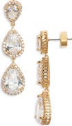 Nordstrom Cubic Zirconia Triple Drop Earrings