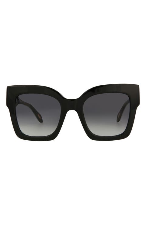 52mm Oversize Square Sunglasses