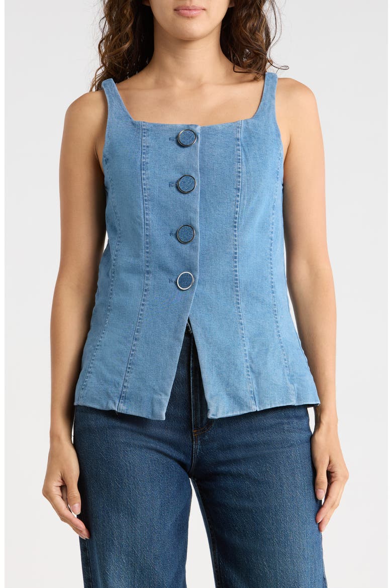 Denim Vest, Main, color, MED WASH