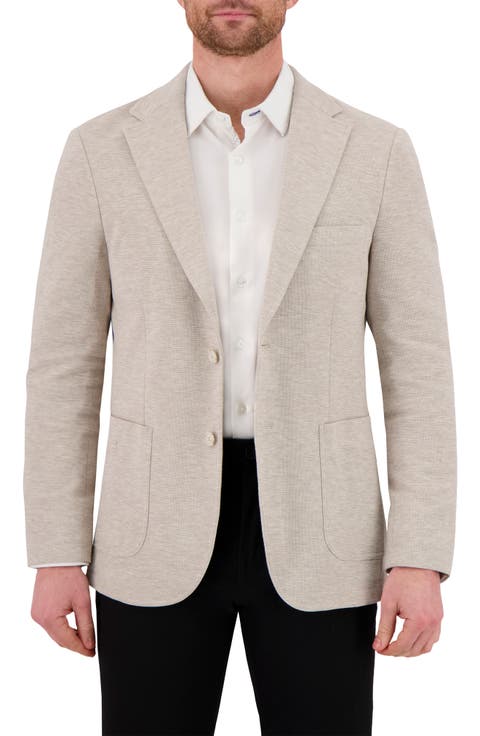 Unstructured Comfort Knit Cotton Blend Sport Coat