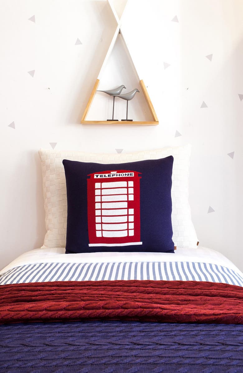 RIAN TRICOT London Phone Booth Accent Pillow, Alternate, color, Multi