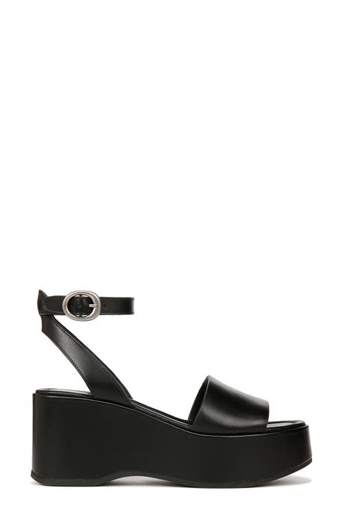 Vince Women's Phillipa Leather Platform Ankle Strap Sandals In Black