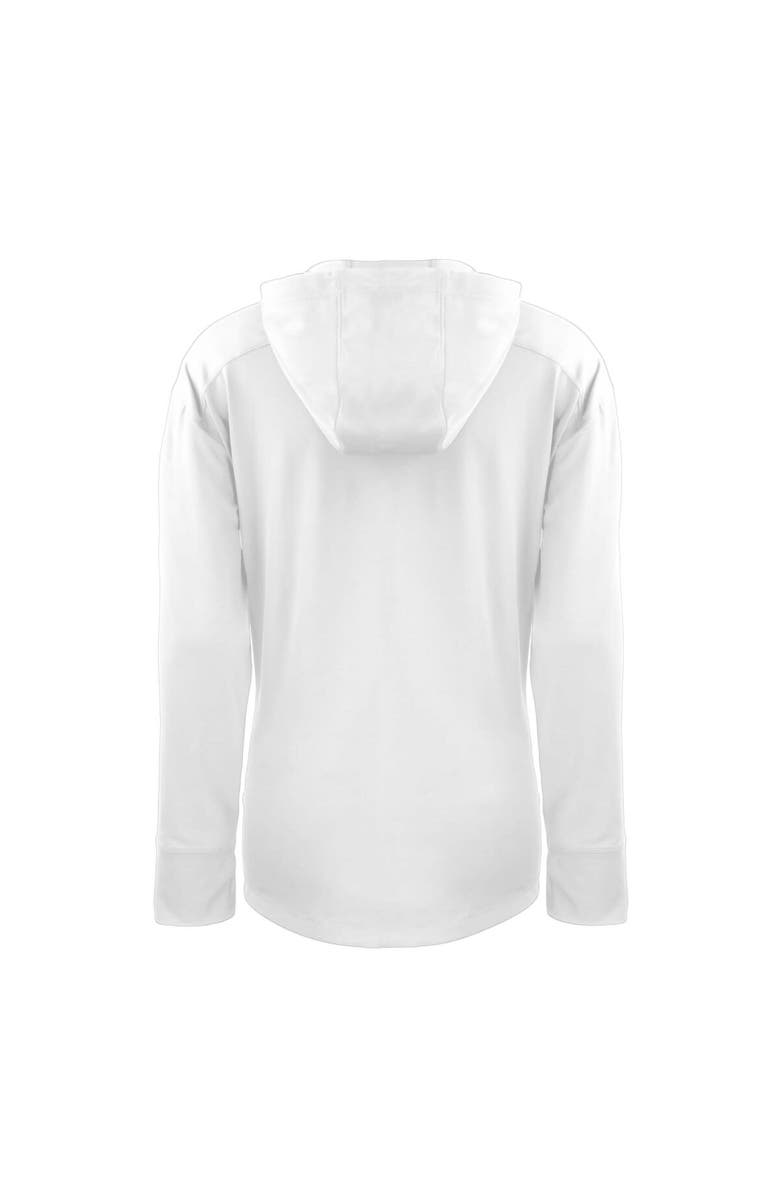 Cutter & Buck Women's Cutter & Buck  White Pittsburgh Steelers Helmet Daybreak Eco Recycled Half-Zip Hoodie, Alternate, color, 