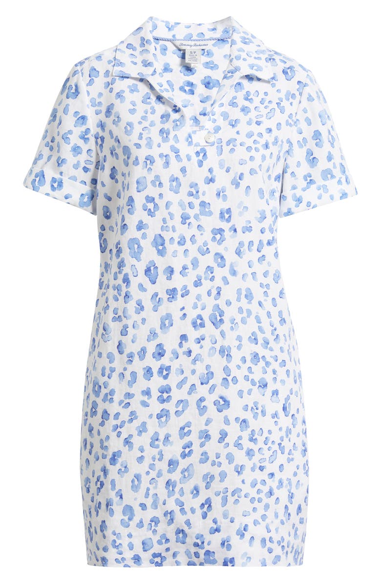 Tommy Bahama Leopard Print Shirtdress, Main, color, Grape Pools