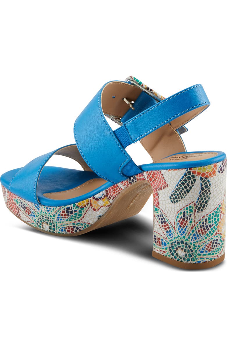 Spring Step Azucar Slingback Sandal, Alternate, color, Royal Blue Multi