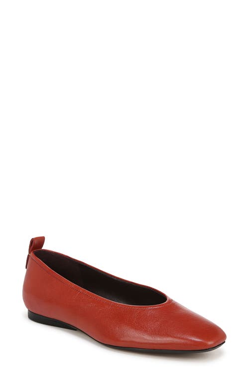 27 EDIT Naturalizer Carla Flat in Tomato Soup Leather 