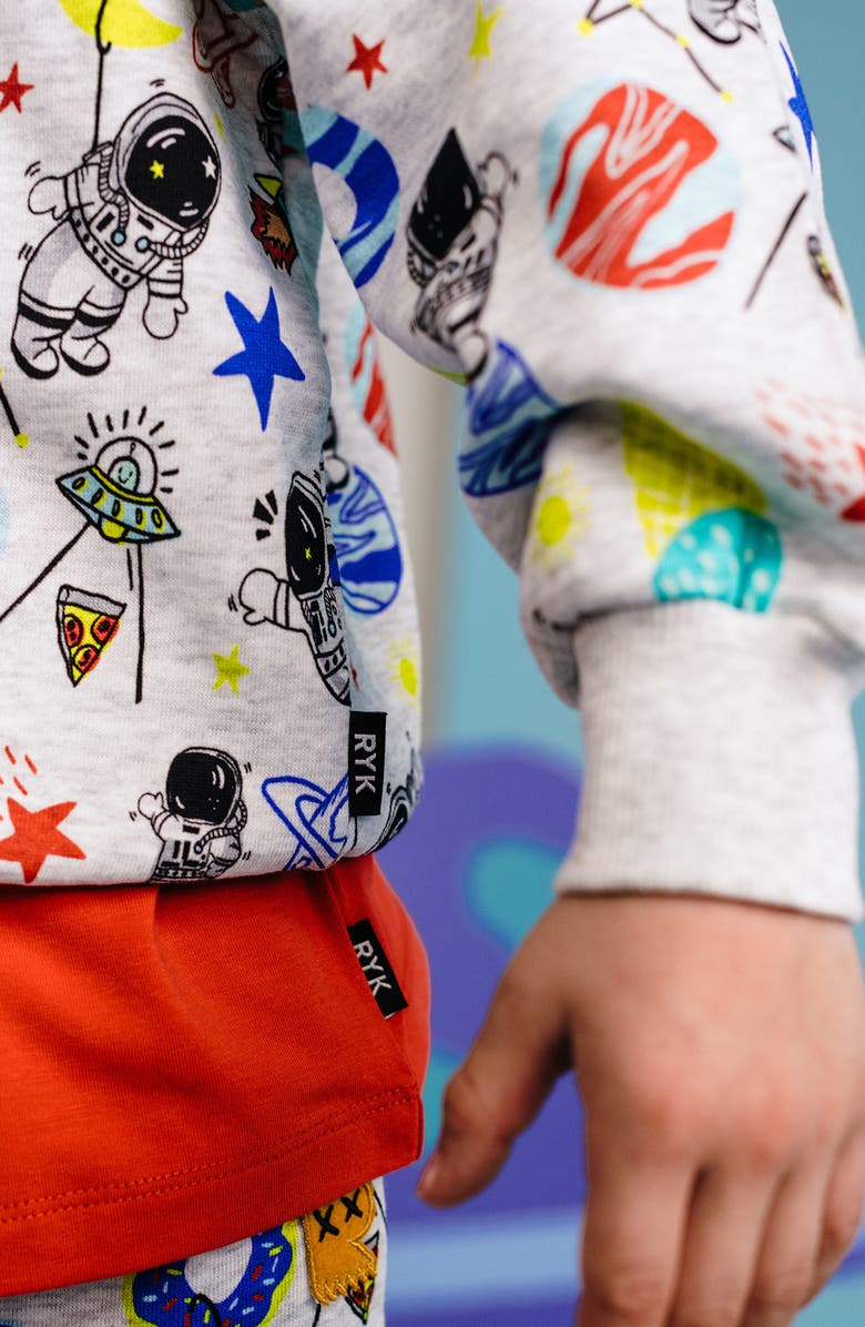 Rock Your Kid Kids' Crewneck French Terry Sweatshirt, Alternate, color, Rocket Grey