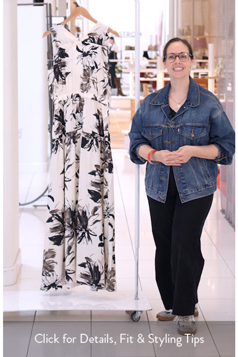 Floral Print Maxi Dress video