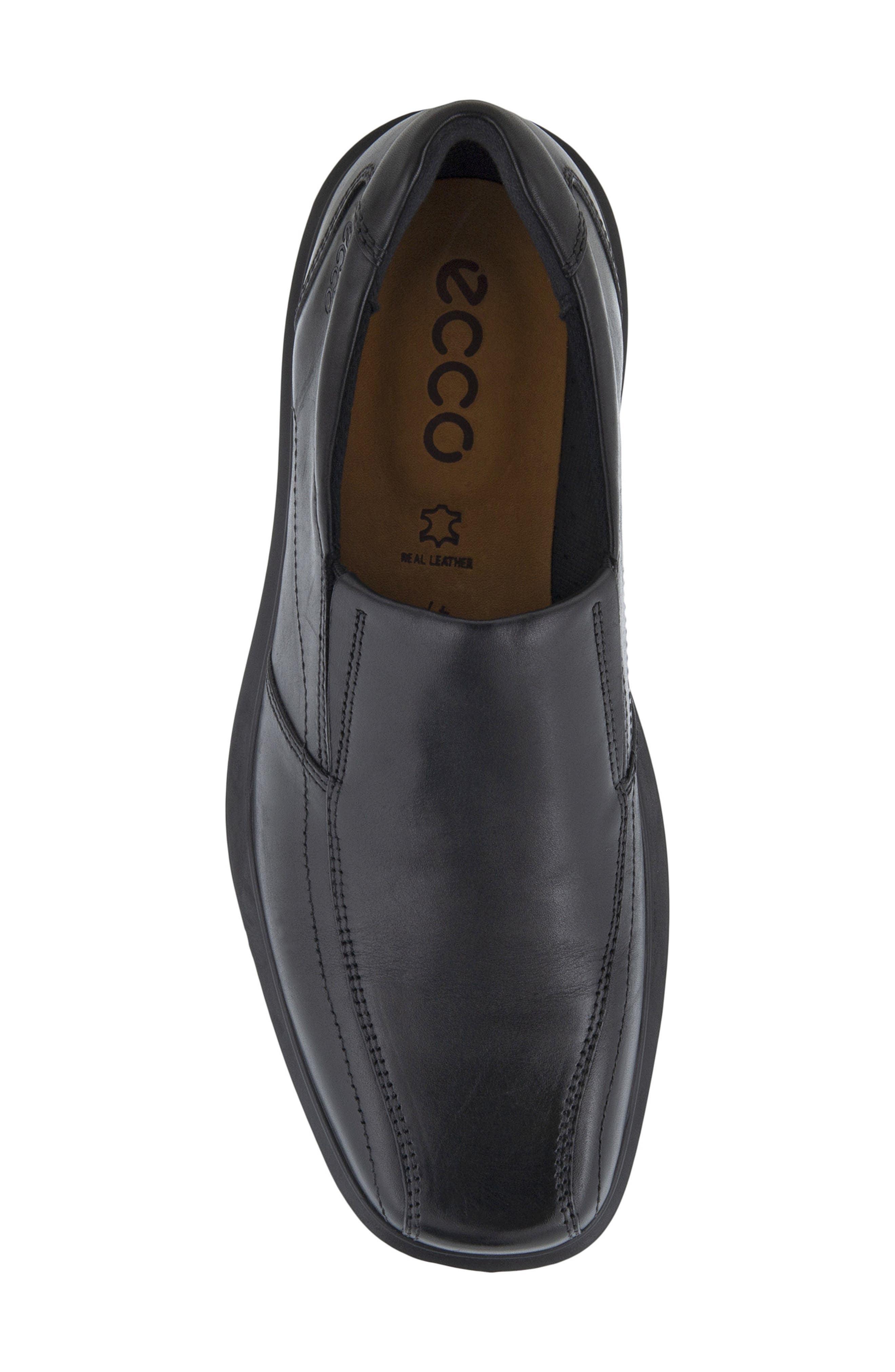ECCO Helsinki Classic Bike Toe Loafer, Alternate, color, Black