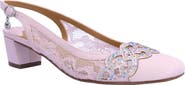 J. Reneé Faleece Crystal Embellished Slingback Pump