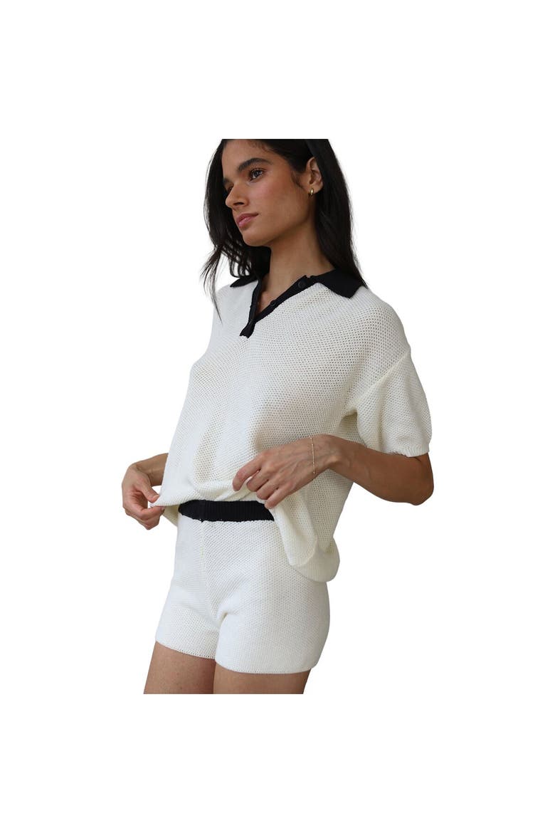 Doris Oversized Polo - Women's, Alternate, color, Creme