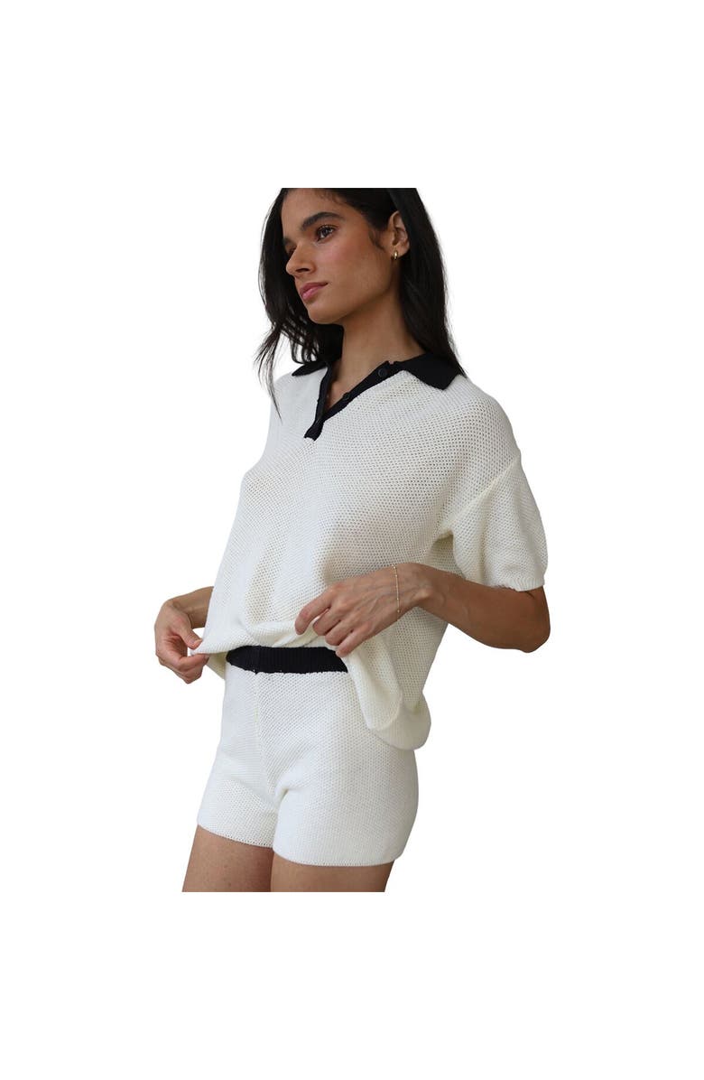 Callahan Doris Oversized Polo - Women's, Alternate, color, Creme