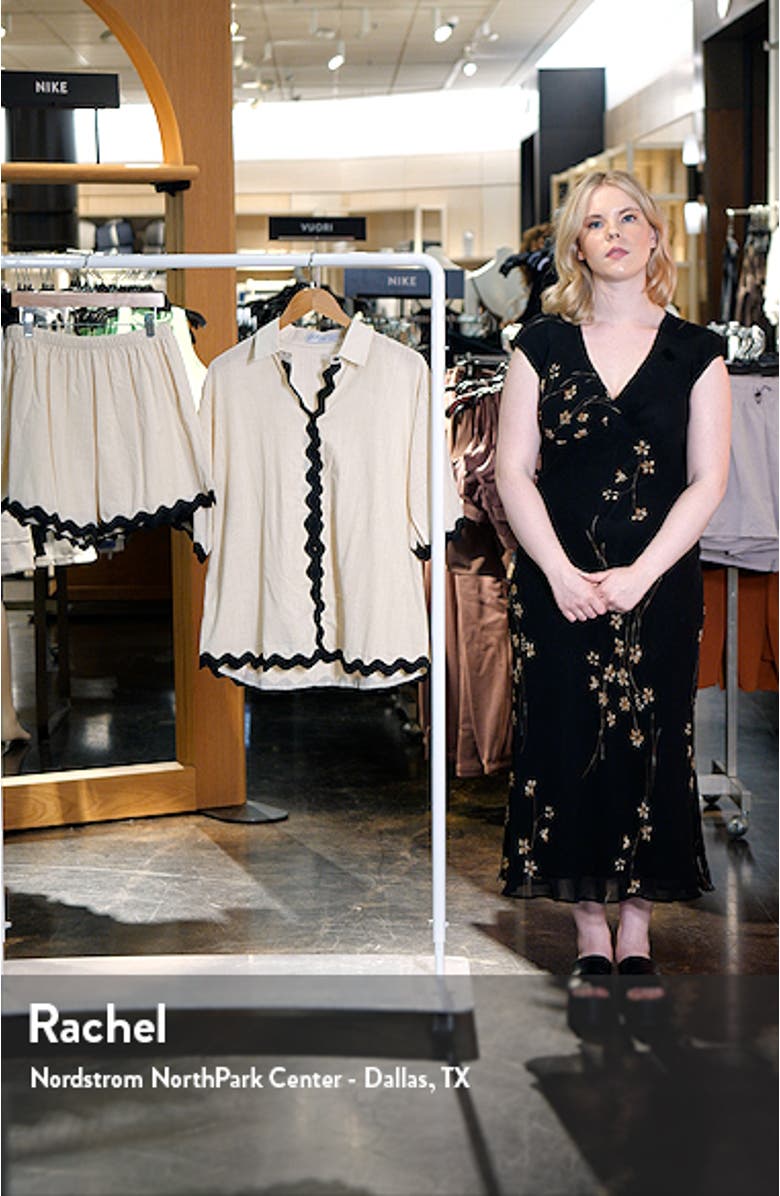 Wilson Rickrack Trim Cotton Shirt & Shorts Set, sales video thumbnail