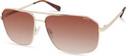 Kenneth Cole 62mm Oversize Navigator Sunglasses
