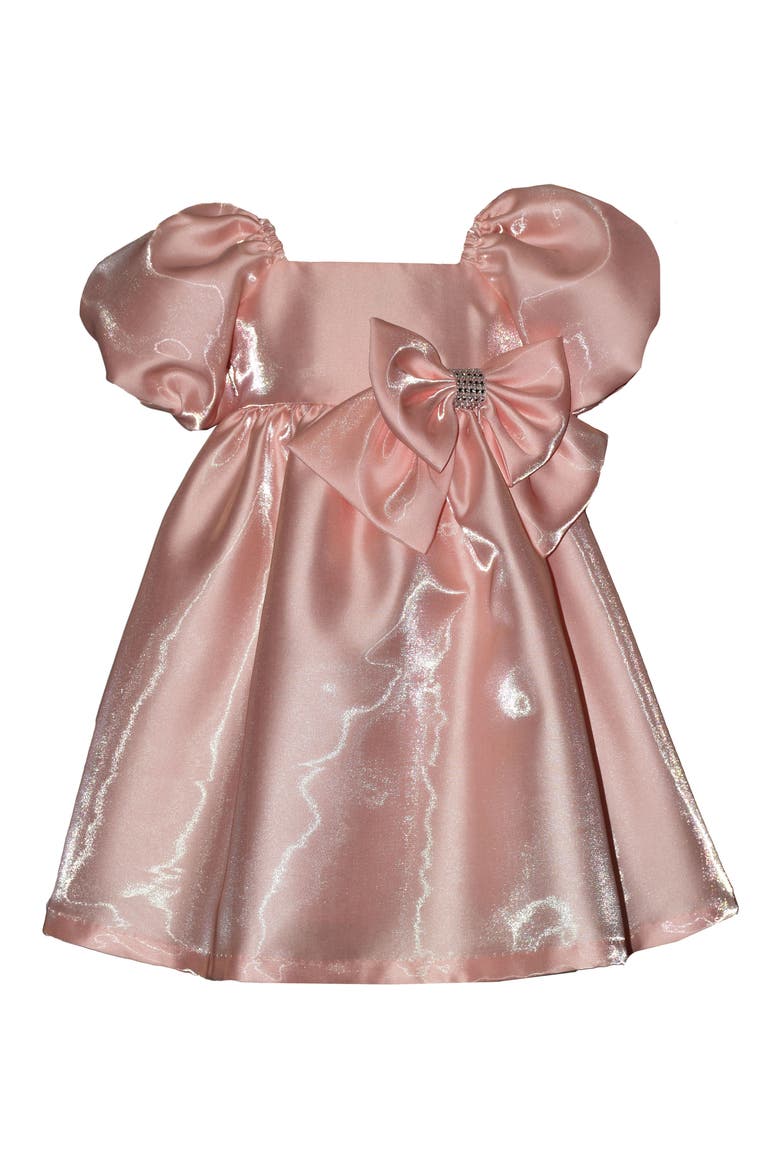toddler metallic dress Kids' Metallic Bow Dress & T-Shirt Set (Women)