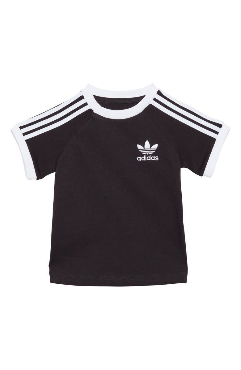 adidas Kids' Adicolor 3-Stripes Cotton T-Shirt, Main, color, 