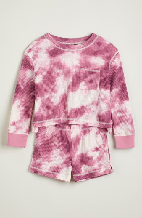 Kids' Two-Piece Waffle Knit Short Pajamas (Big Kid)