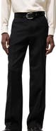 Burberry Pinstriped Wool Tailored Trousers