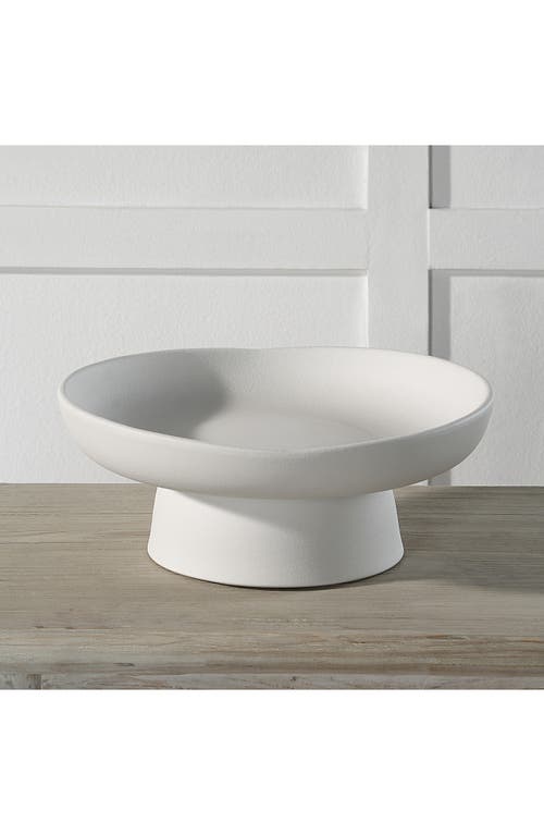 Renwil Malabo Footed Ceramic Bowl In White