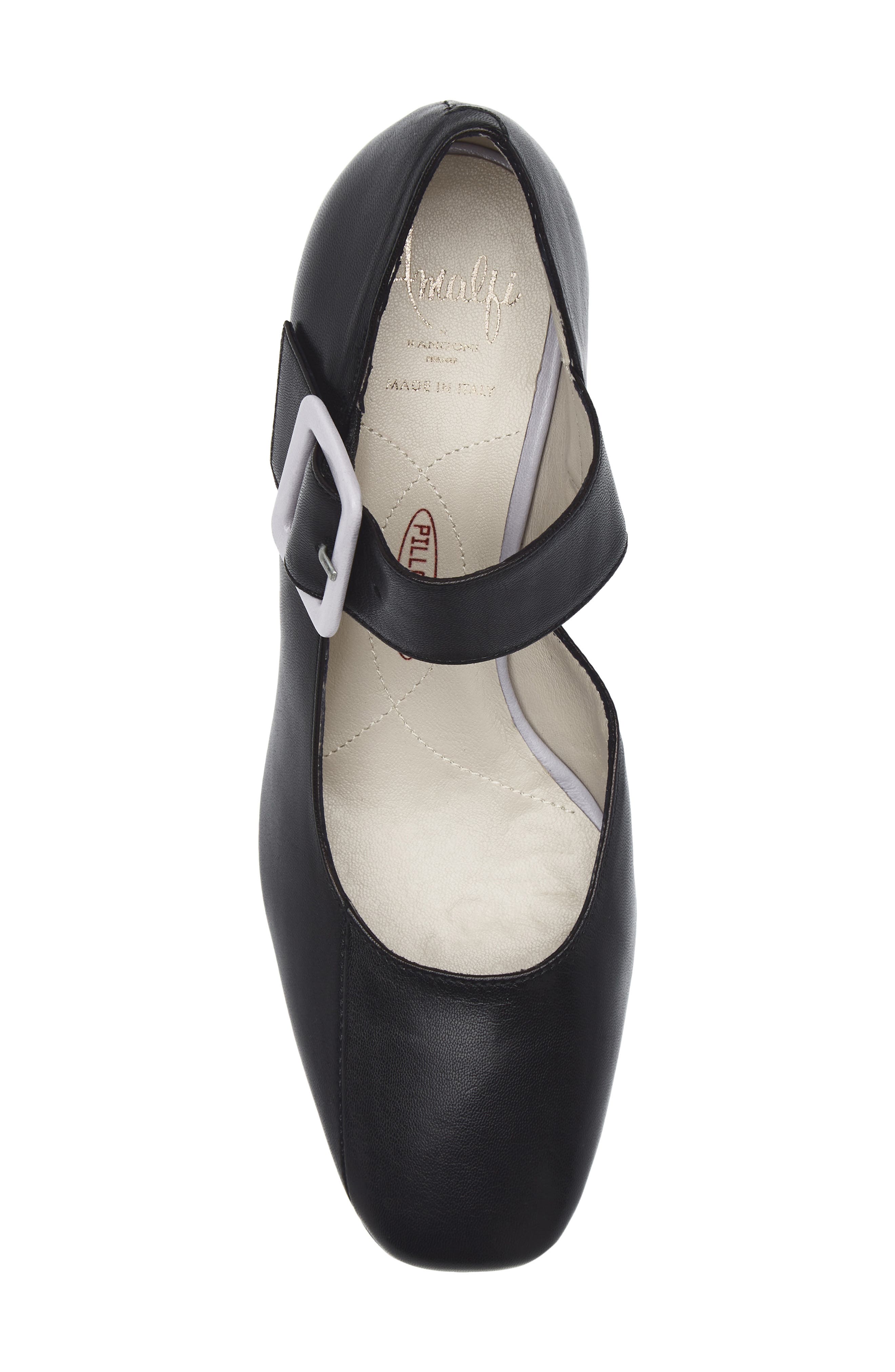 Amalfi by Rangoni Superbro Square Toe Pump, Alternate, color, Black