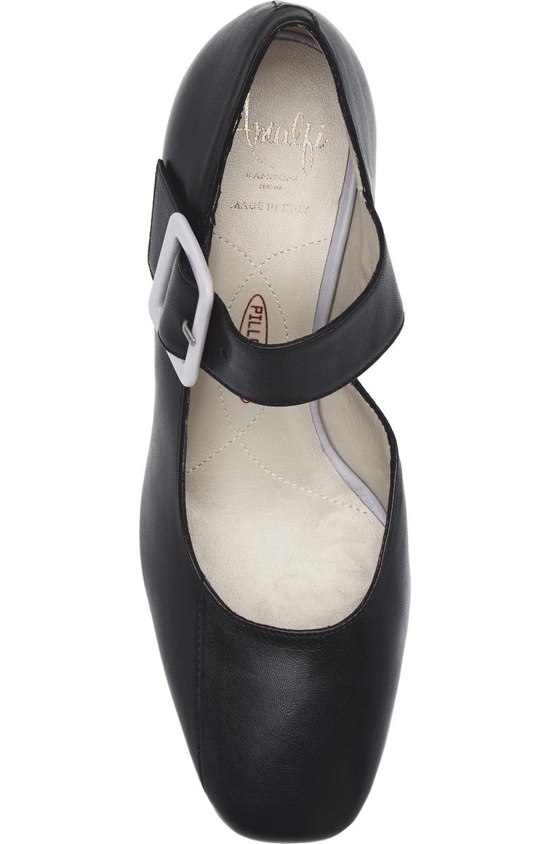 Amalfi by Rangoni Superbro Square Toe Pump, Alternate, color, Black