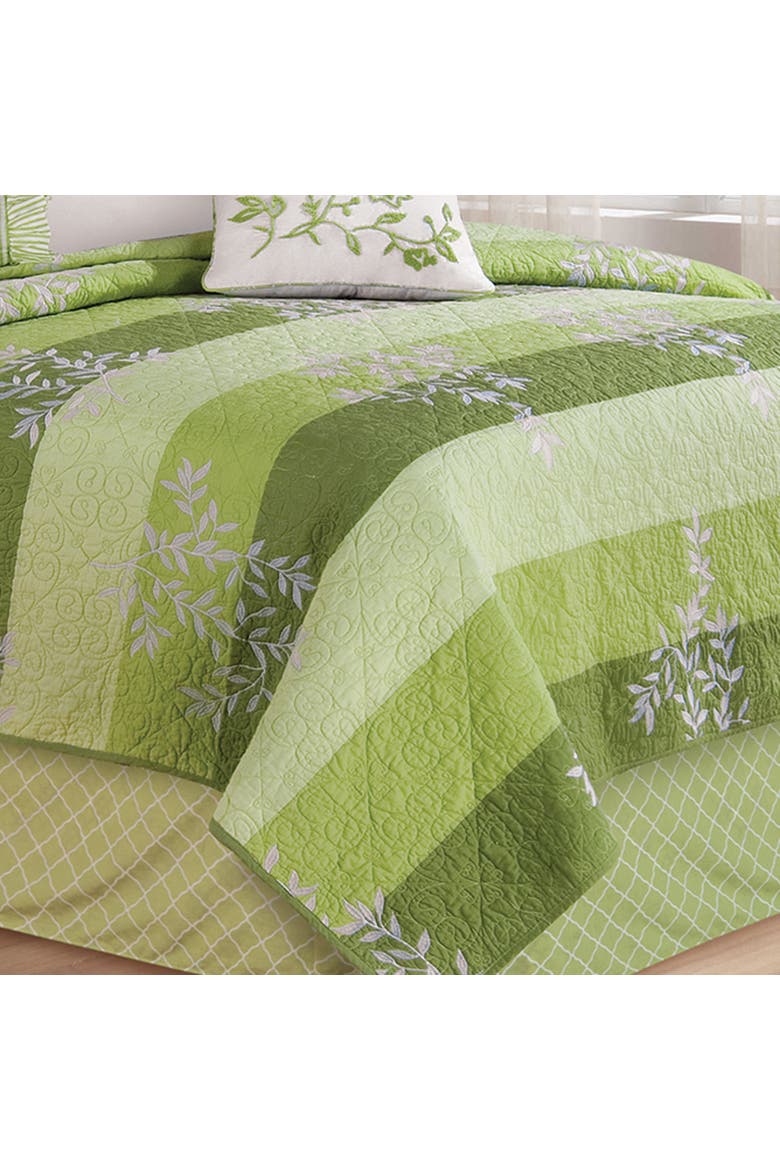 Everly Quilt Collection - Machine Washable & Reversible, Alternate, color, Green