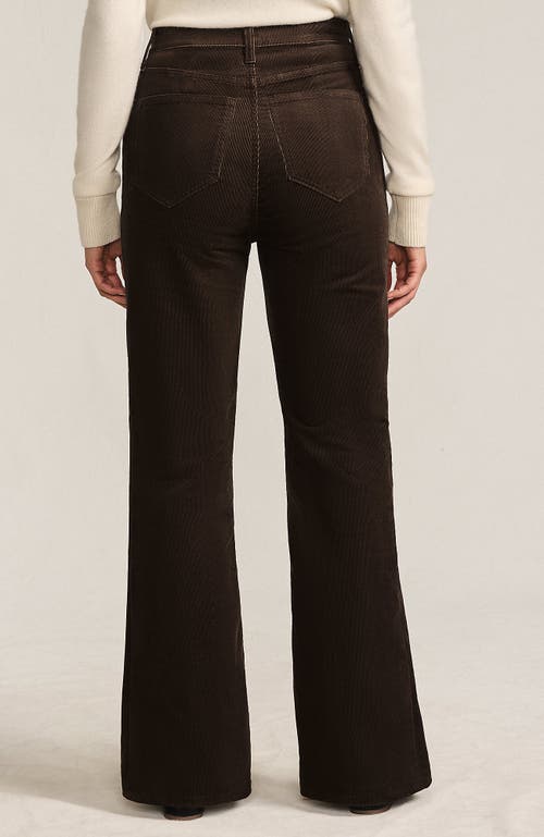 Lands' End Corduroy High Rise Classic Flare Pants In Brown