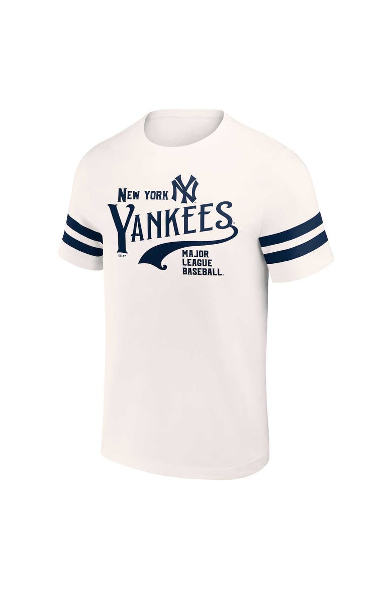 Men's Darius Rucker Collection by Fanatics Cream New York Yankees Yarn Dye Vintage T-Shirt, Alternate, color, White