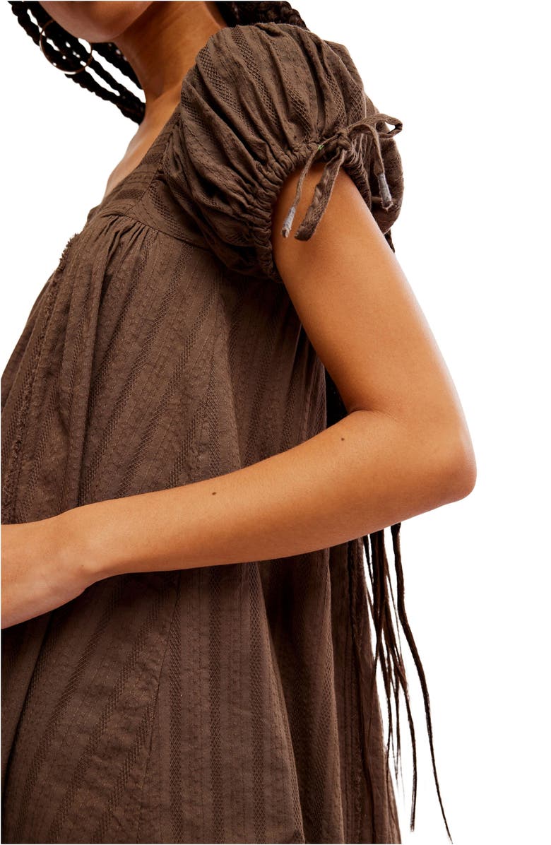 Free People Summer Camp Puff Sleeve Swing Top, Alternate, color, 