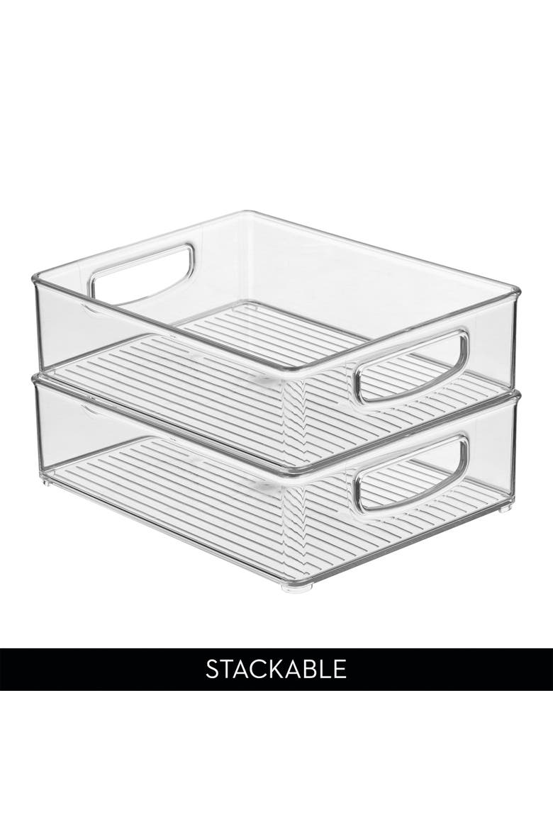 18-Piece Clear Bin Organization Set, Alternate, color, Clear
