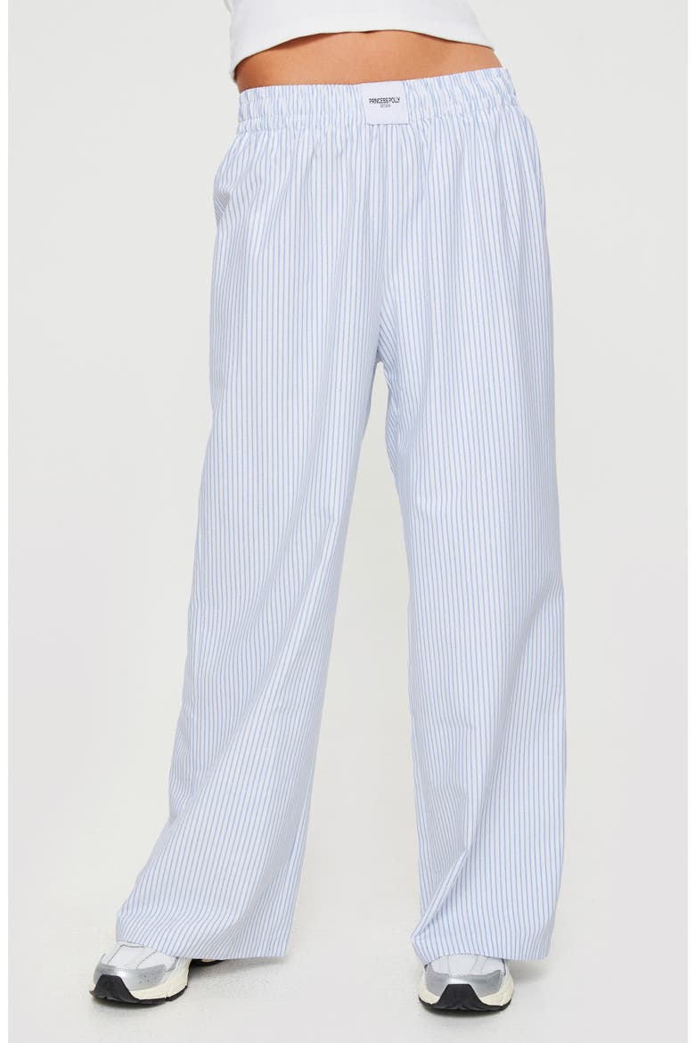 Beach House Stripe Pants, Main, color, BLUE
