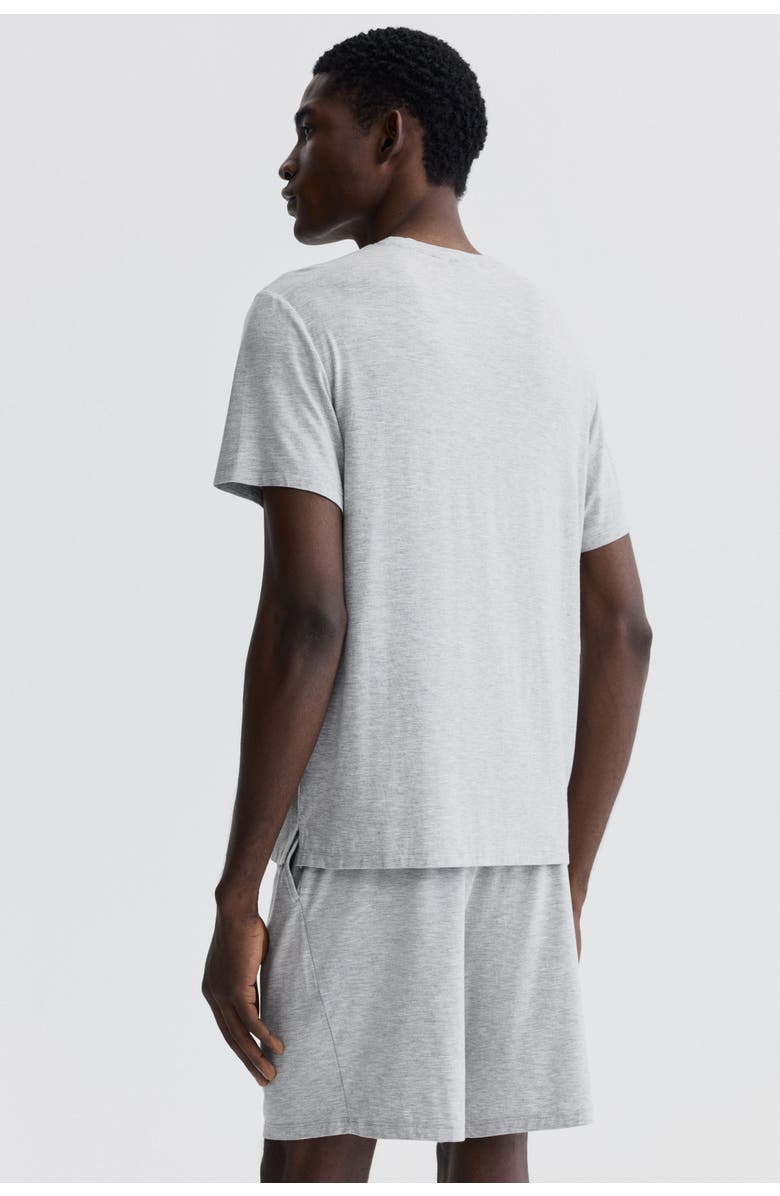 H&M Jersey Pyjama T-shirt And Shorts, Alternate, color, Light Gray Melange