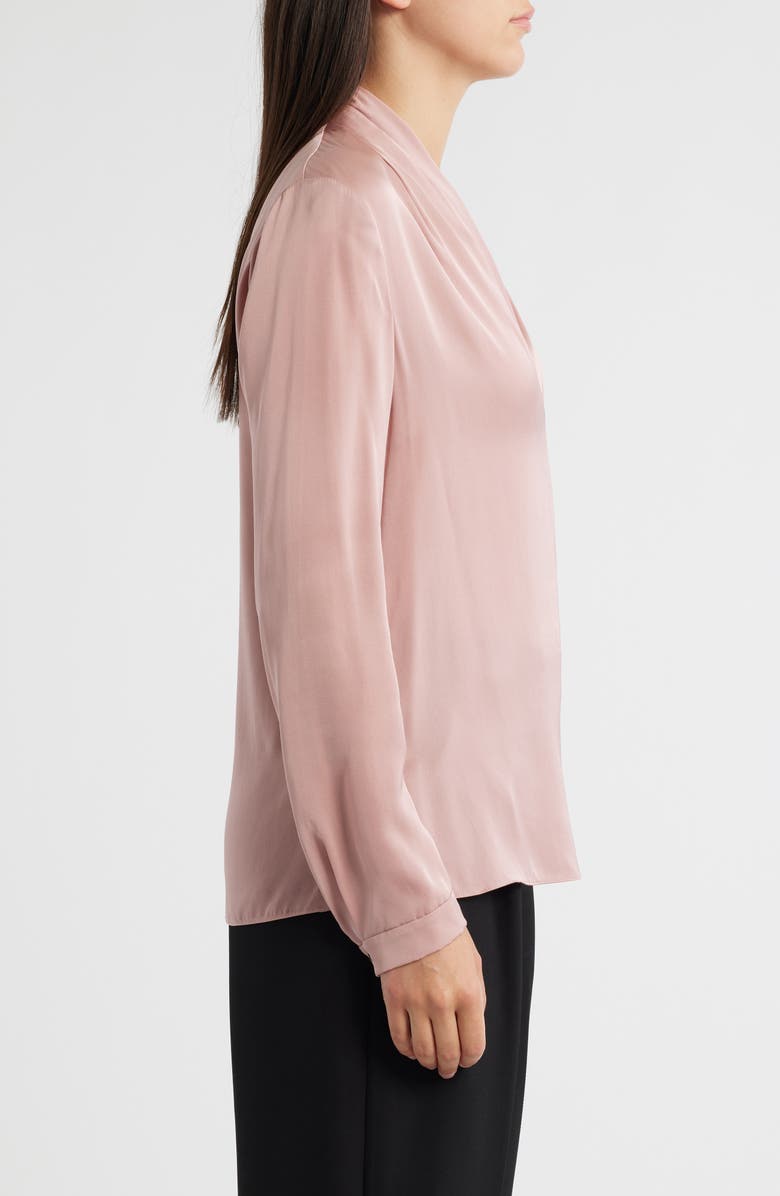 KOBI HALPERIN Nellie Pleated Stretch Silk Top, Alternate, color, 