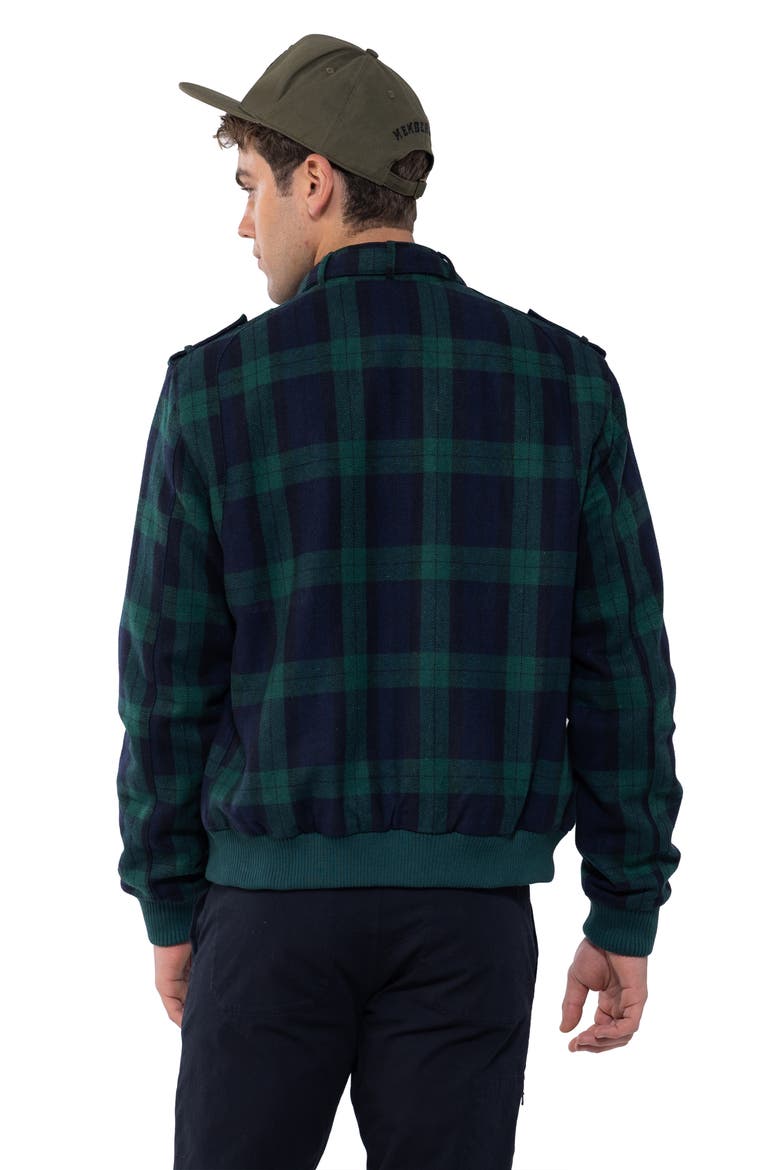 Wool Iconic Racer Jacket, Alternate, color, Green