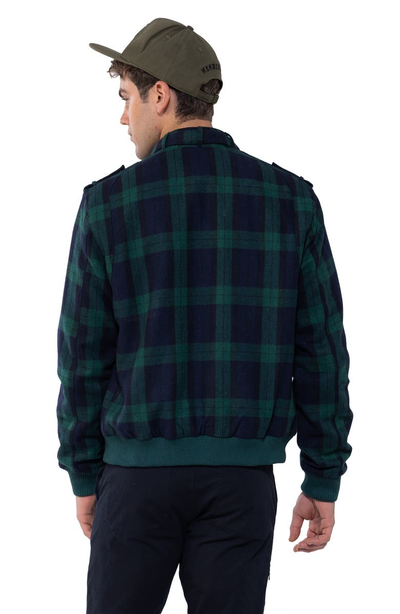 Members Only Wool Iconic Racer Jacket, Alternate, color, Green