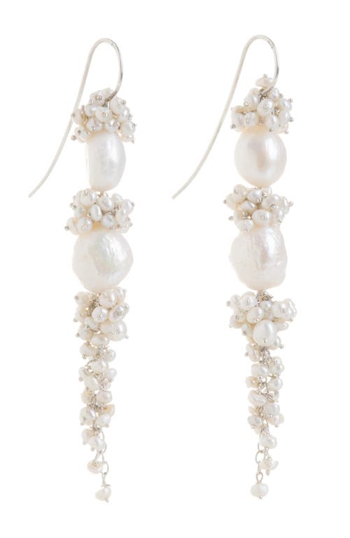 Freya Rose Baroque Pearl Long Drops in Ivory  product