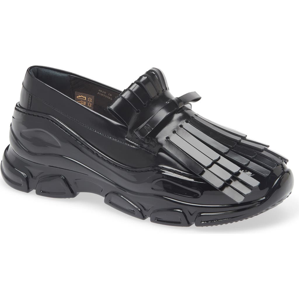 Simone Rocha Kiltie Tracker Loafer In Black