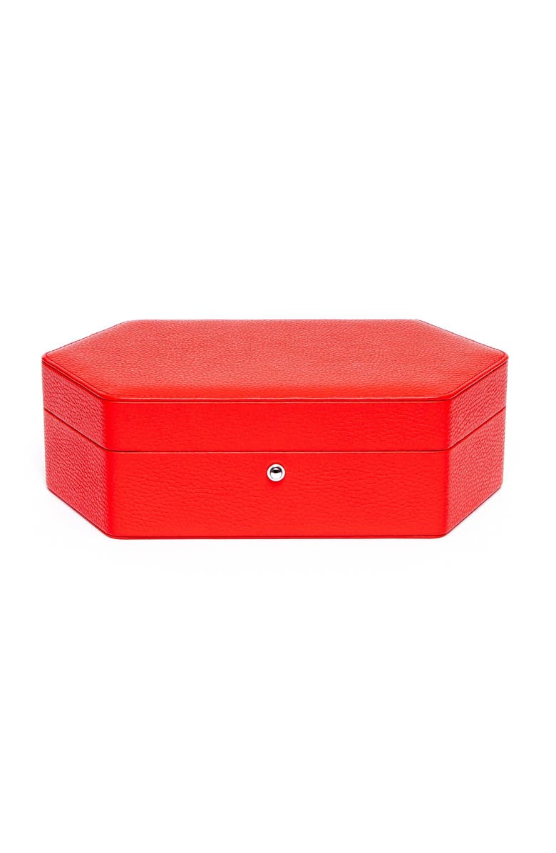 Rapport London PORTOBELLO THREE WATCH BOX, Alternate, color, Red
