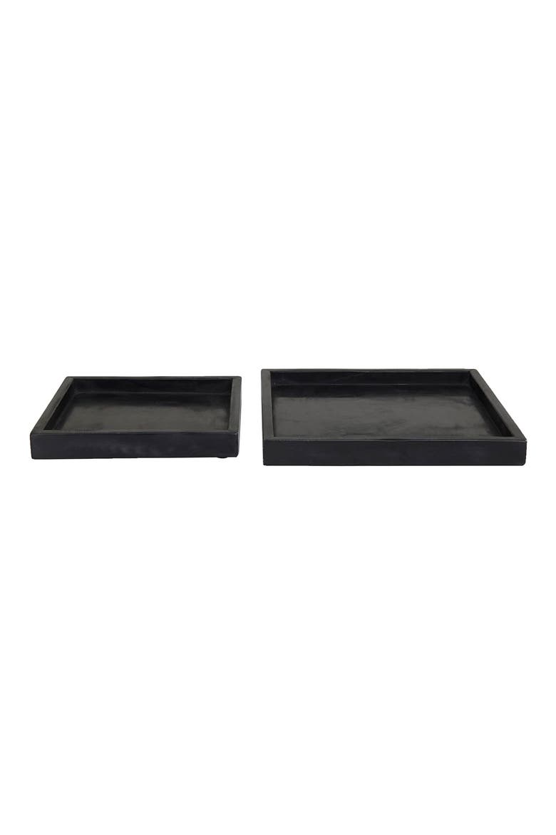 Set of 2 Marble Trays, Main, color, BLACK