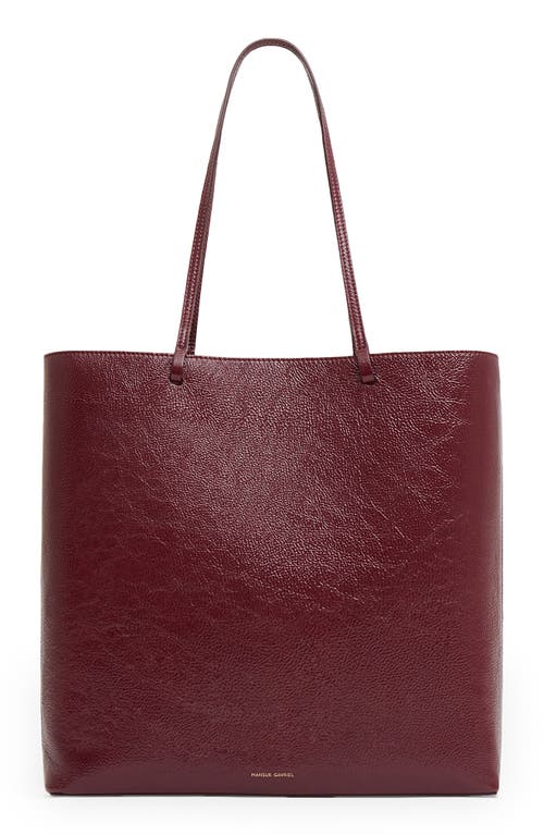 Mansur Gavriel Large Filo Naplak Leather Tote in Claret at Nordstrom