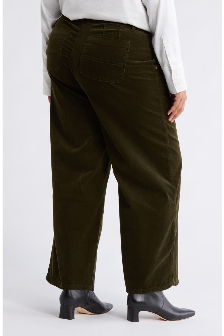 'Ab'Solution Skyrise Wide Leg Corduroy Pants, Alternate, color, WINTER MOSS