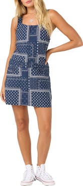 O'Neill Lorna Cotton & Linen Minidress