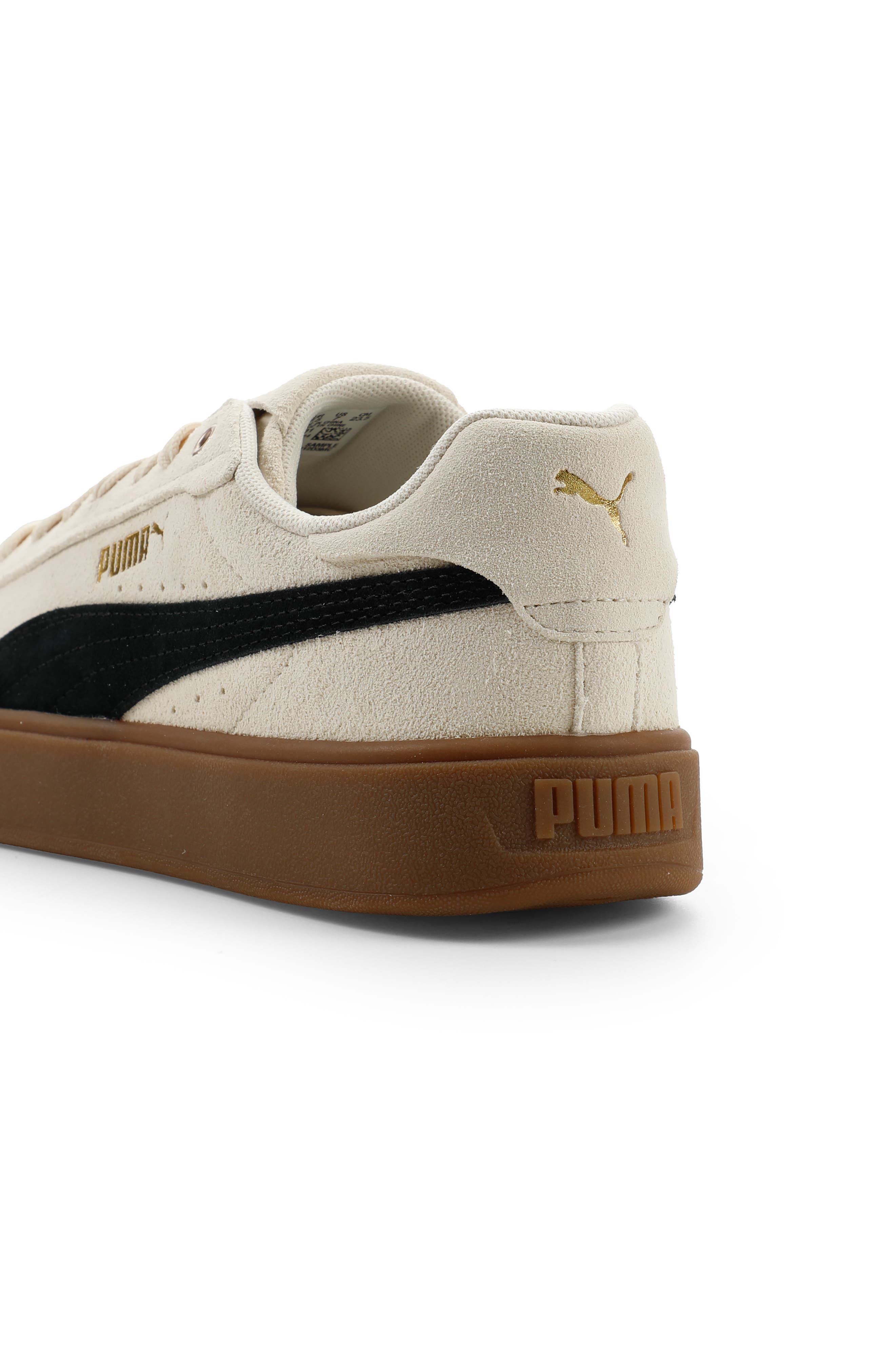 PUMA Aveline Sneaker, Alternate, color, Alpine Snow/ Black/ Gold