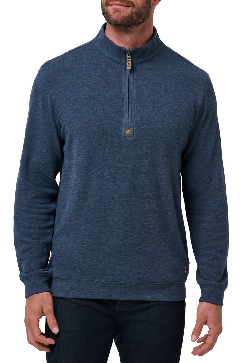 Cloud Quarter Zip, Main, color, HEATHER NAVY