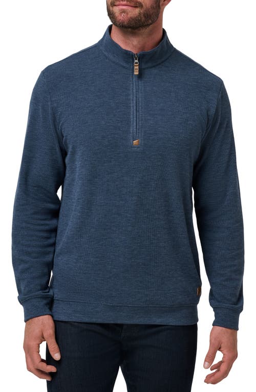 Travismathew Cloud Quarter Zip In Blue