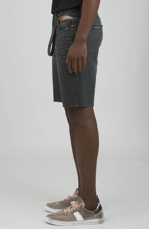 Shop Prps Denali Cutoff Denim Shorts In Black