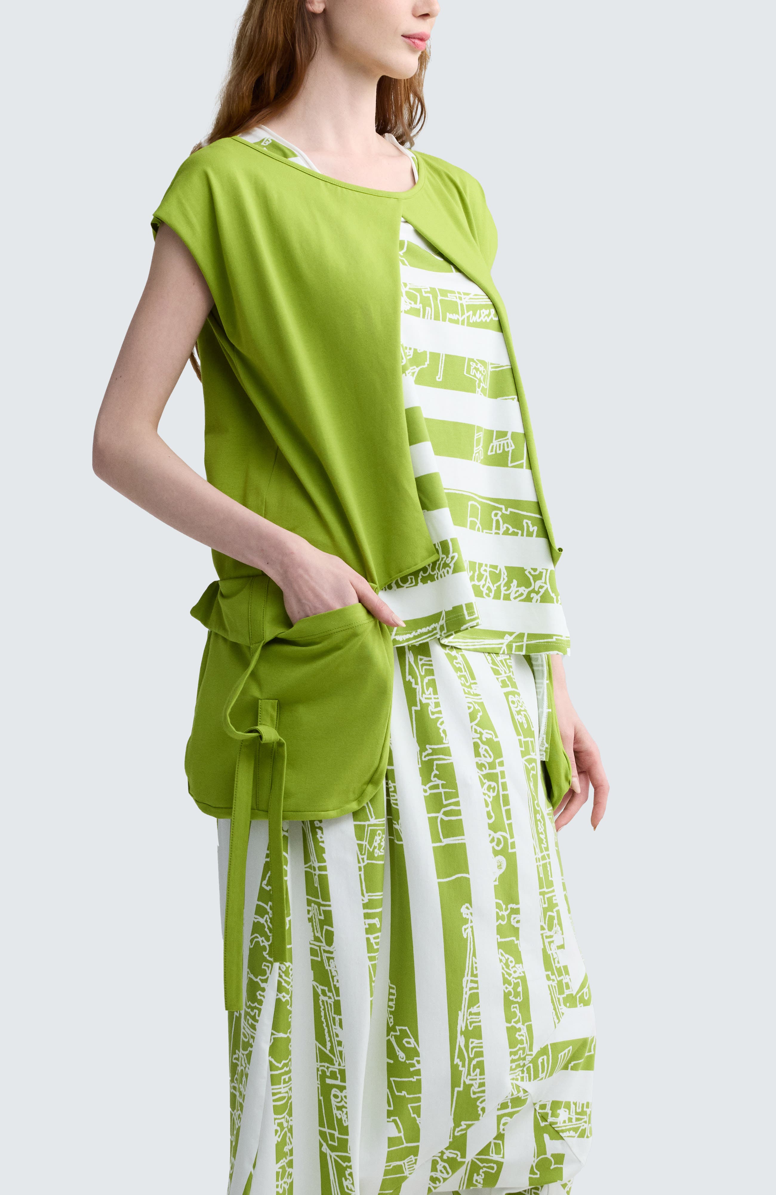 Elodie Boxy Jersey Blouse - image 2