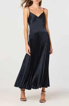 ASTR the Label Pleated Drop Waist Dress